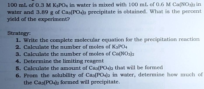 K3po4 + mgcl2 precipitation reaction